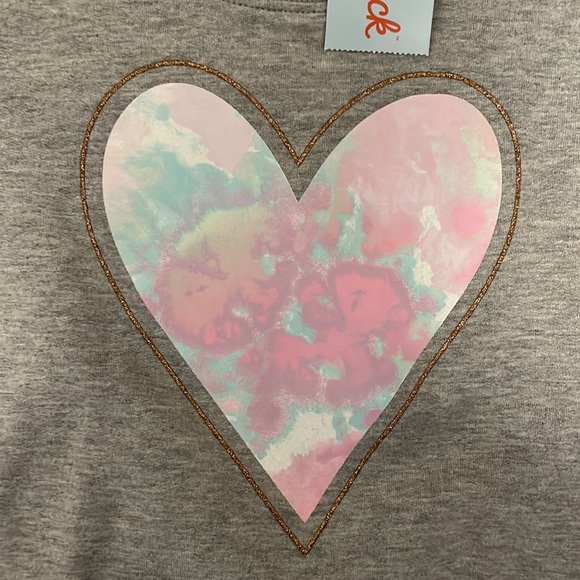 Cat & Jack Heart Sweatshirt - Size 4T - Picture 2 of 10